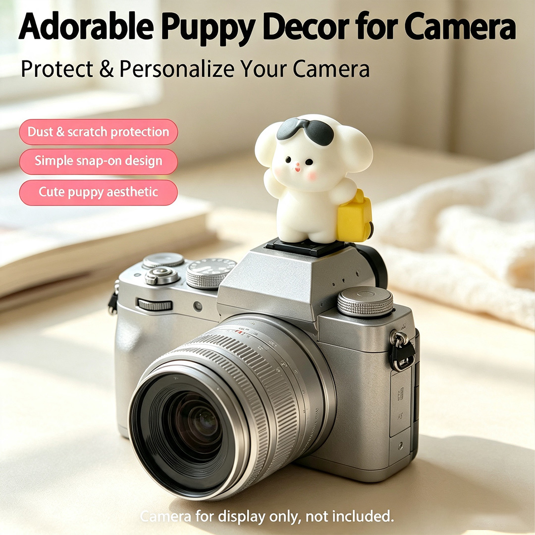 Cute 3D Puppy Camera Hot Shoe  - Canon Camera Eos R50 recension och pris