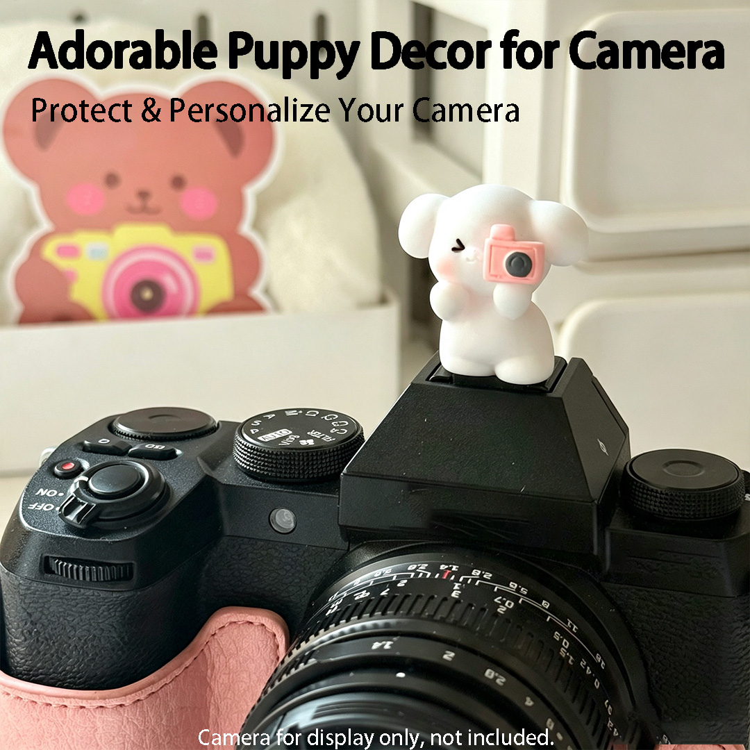 Cute 3D Puppy Camera Hot Shoe  - Canon Camera Eos R50 recension och pris