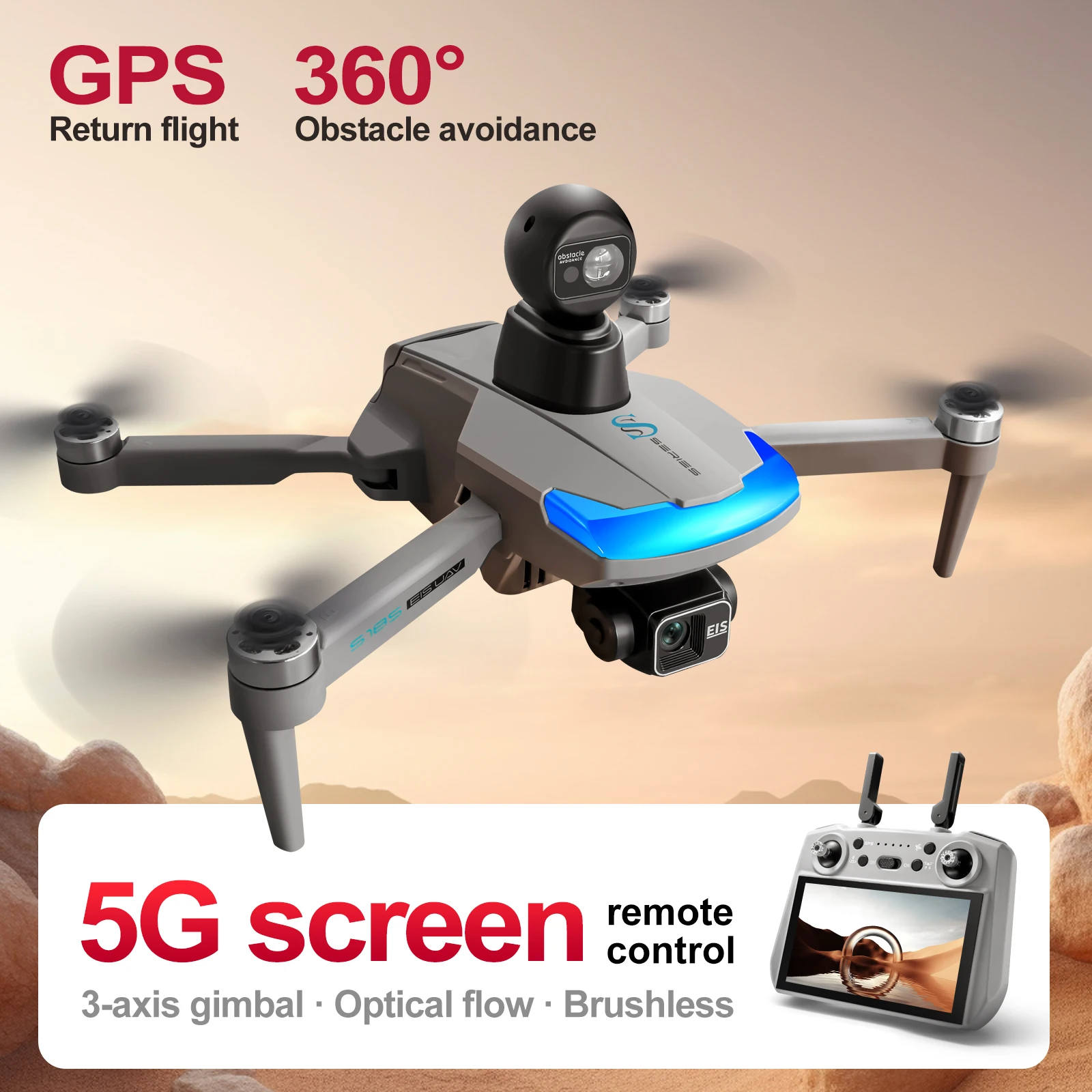 S185 Professional Drone 2.7K H - Drone Photogrammetry recension och pris